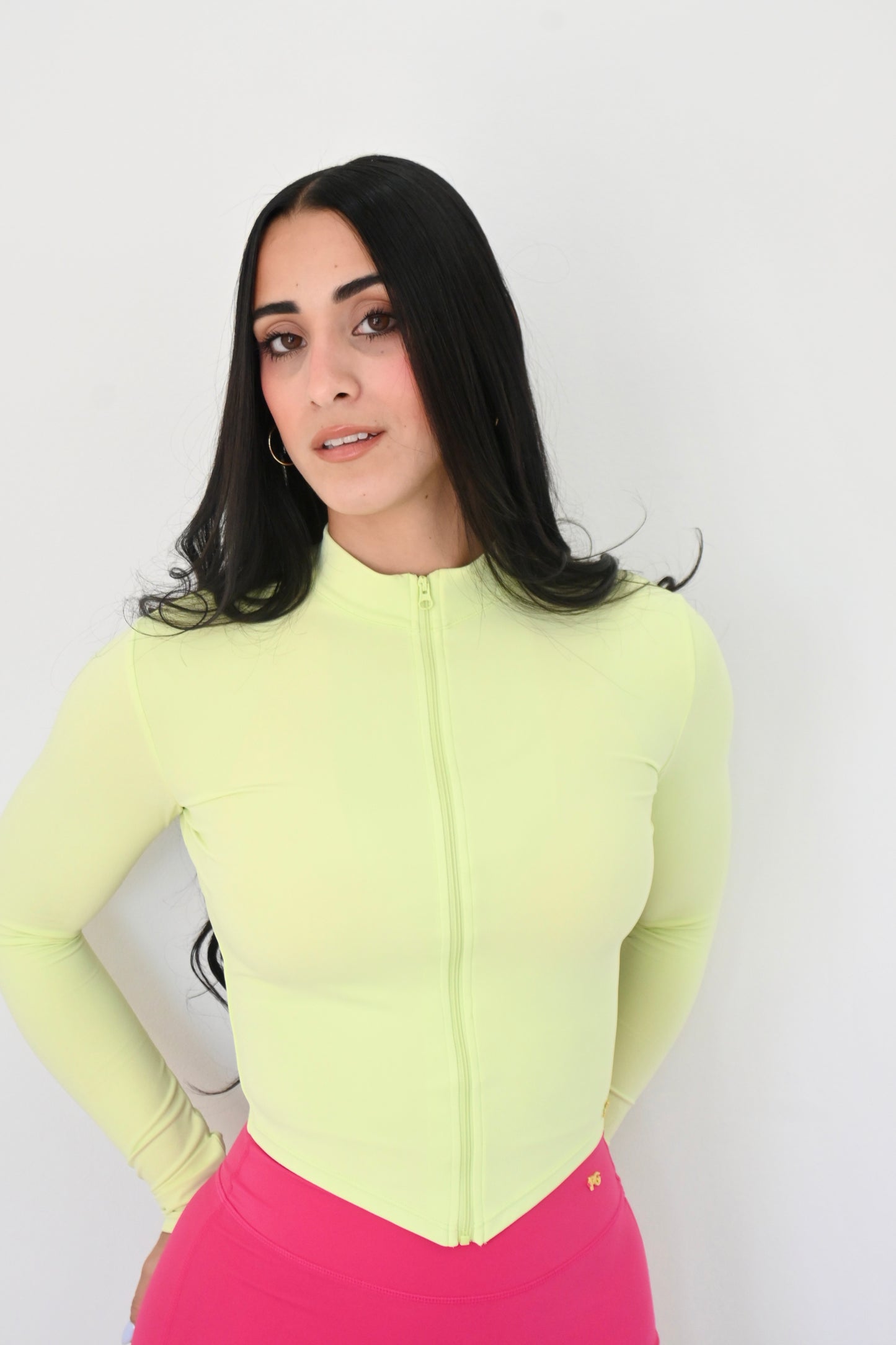 The perfect combination: Hot Green Jacket