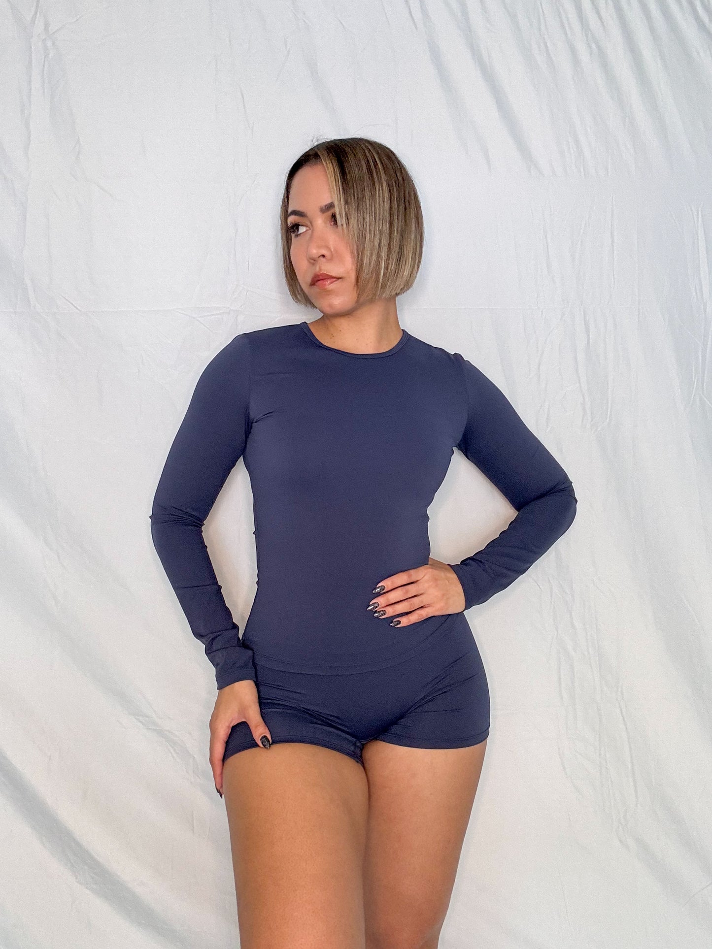 Blue Winter: Long Sleeves Top