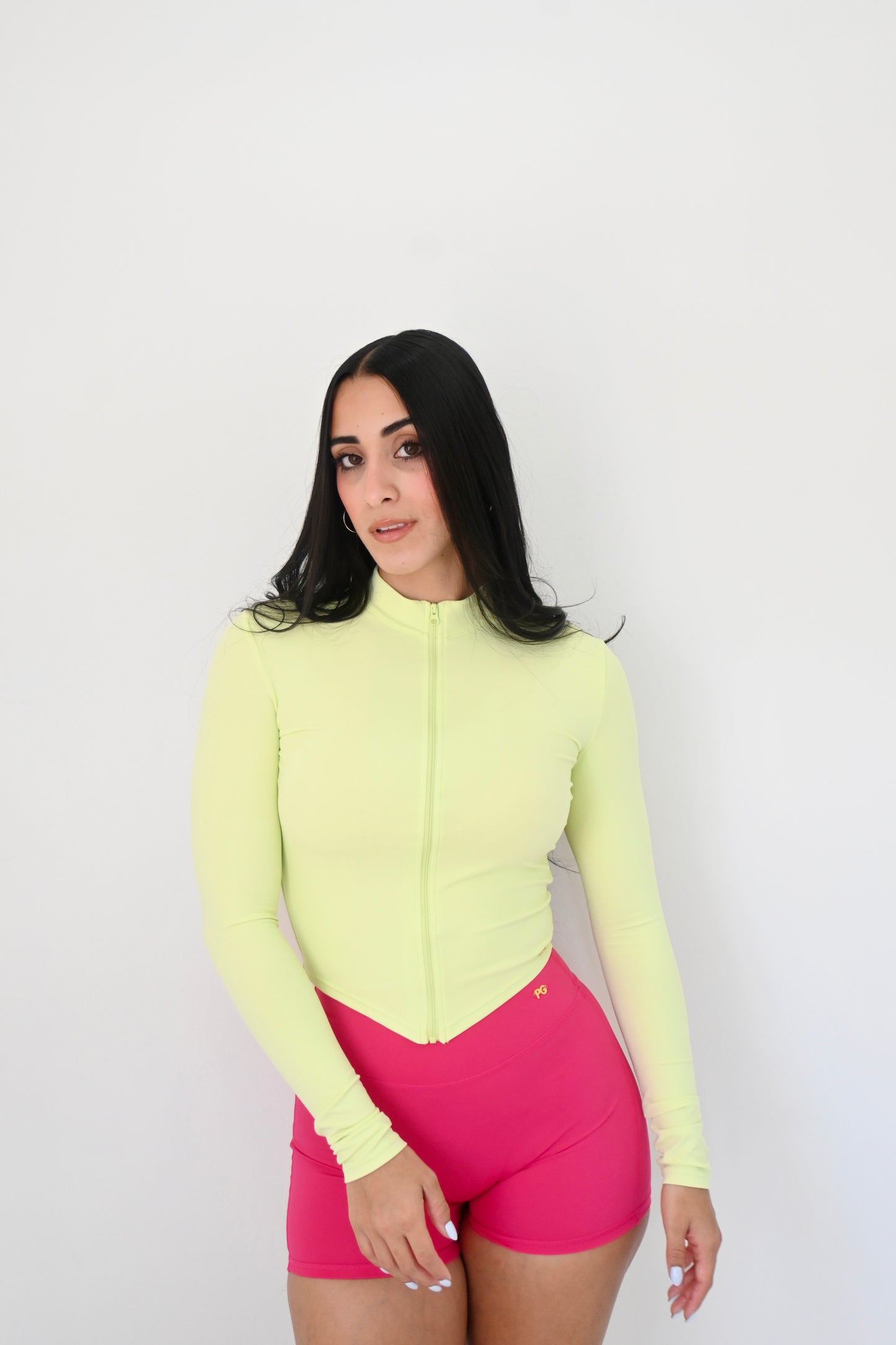 The perfect combination: Hot Green Jacket