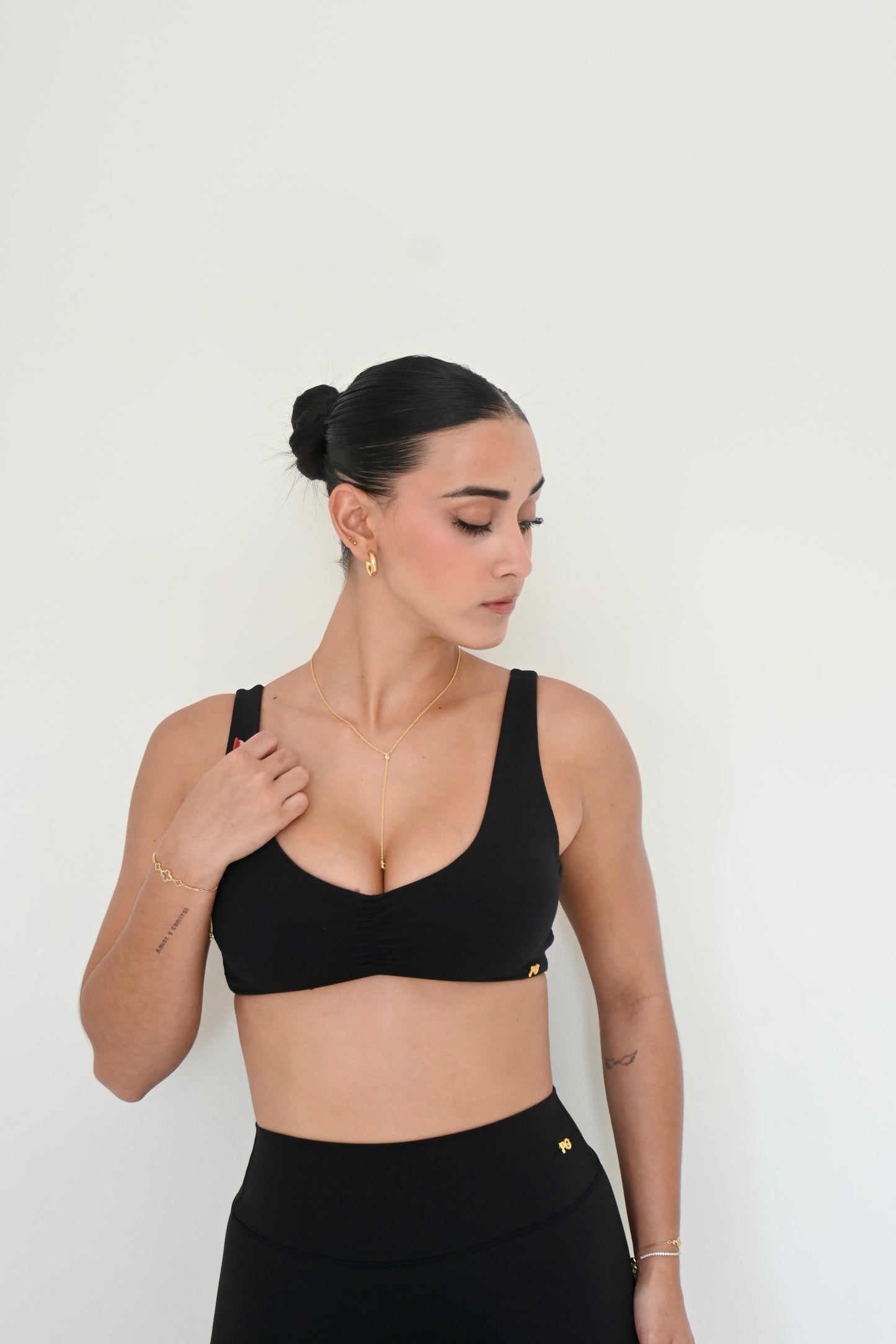 DROP 2. Black 3/4 Length Legging Set