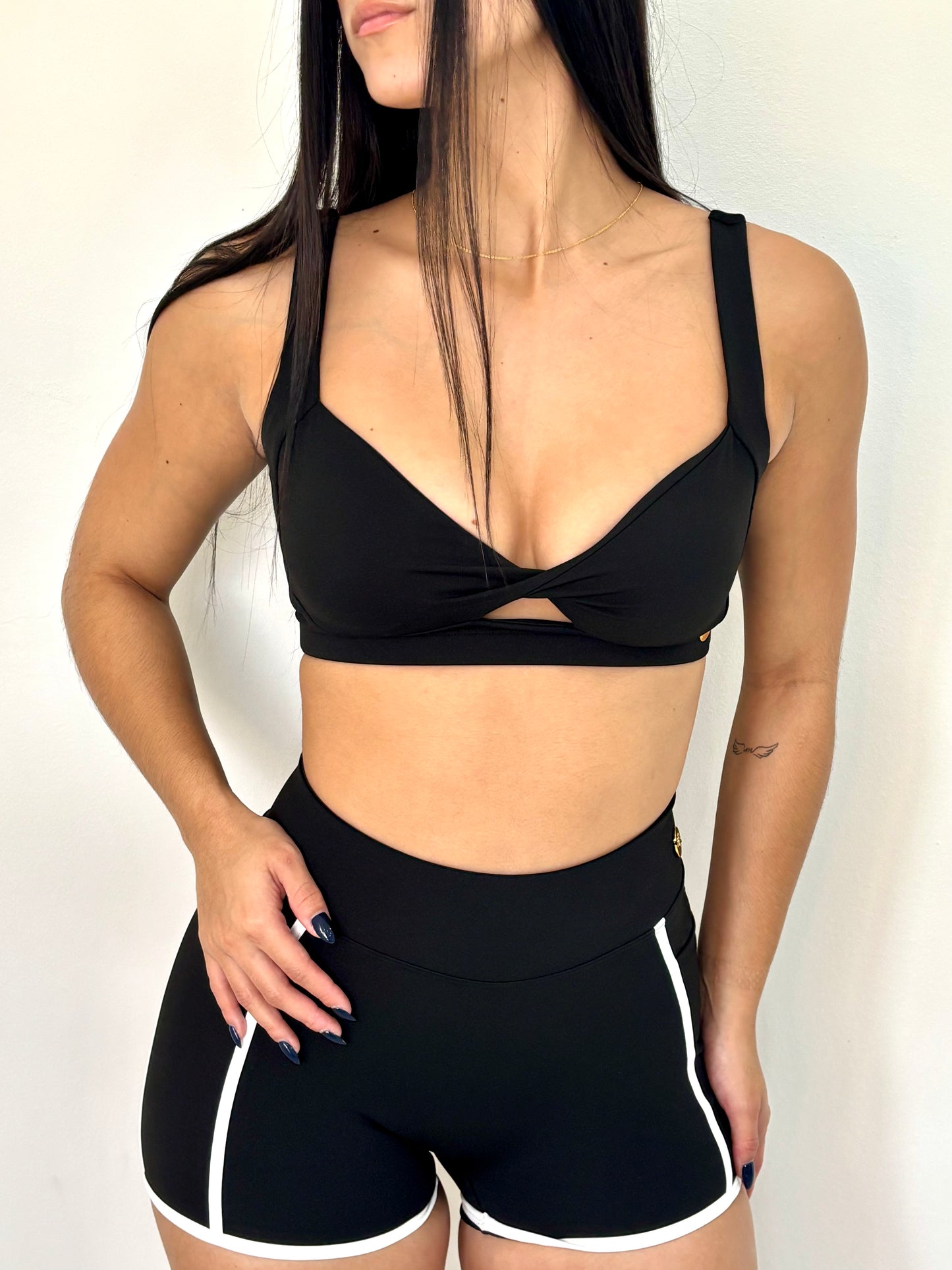 Cute Black Short Set