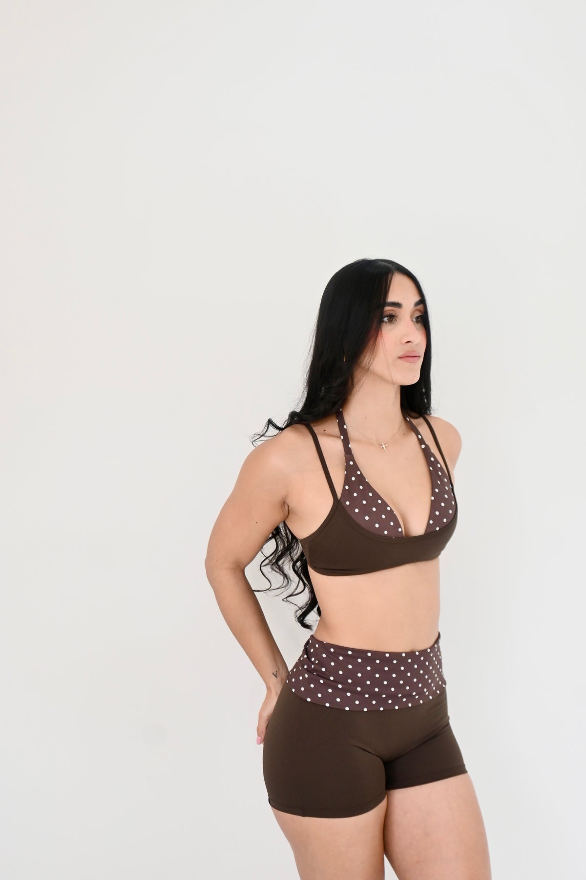 Mocha Dots Short Set