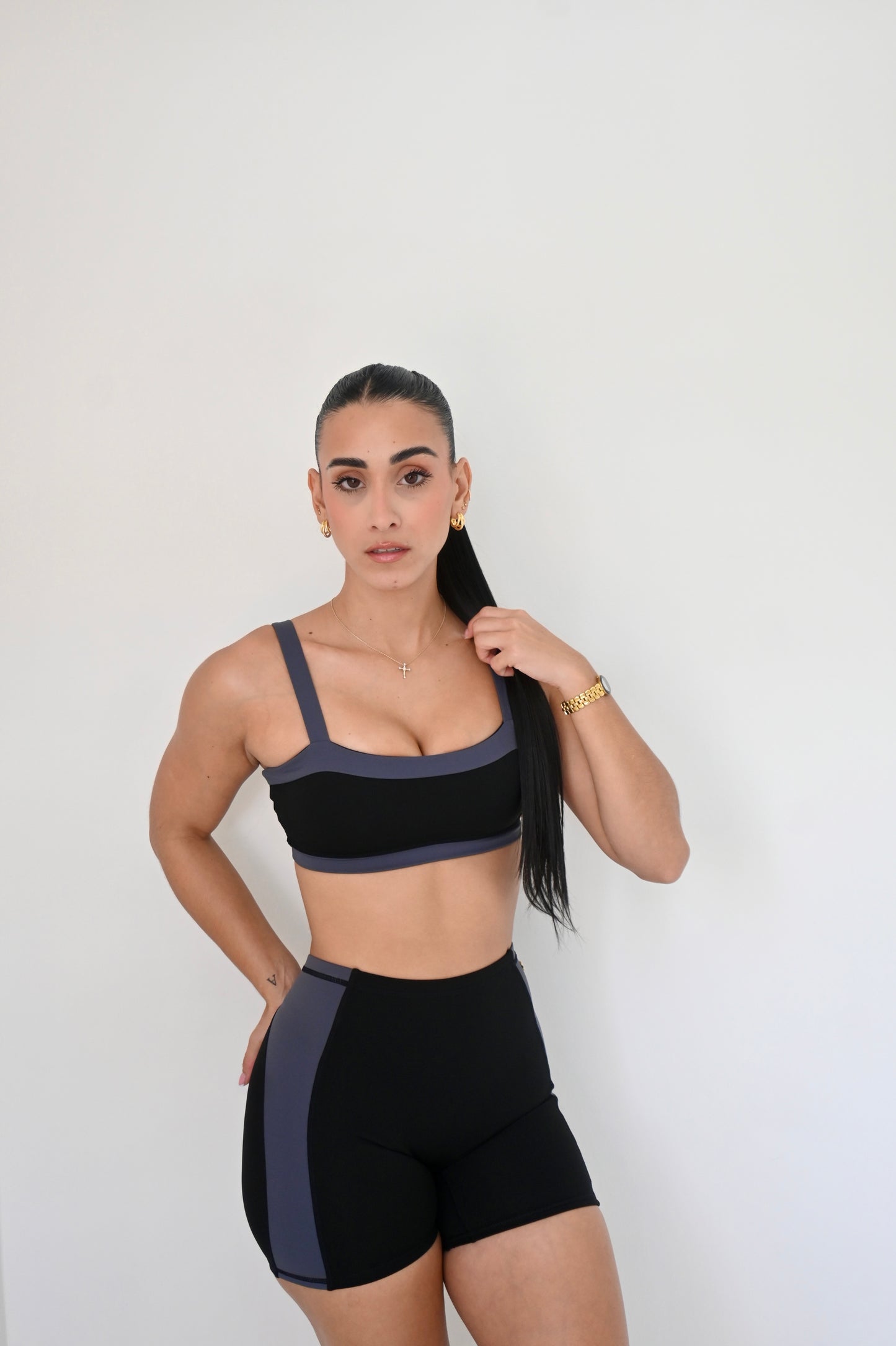Black Core Short Set