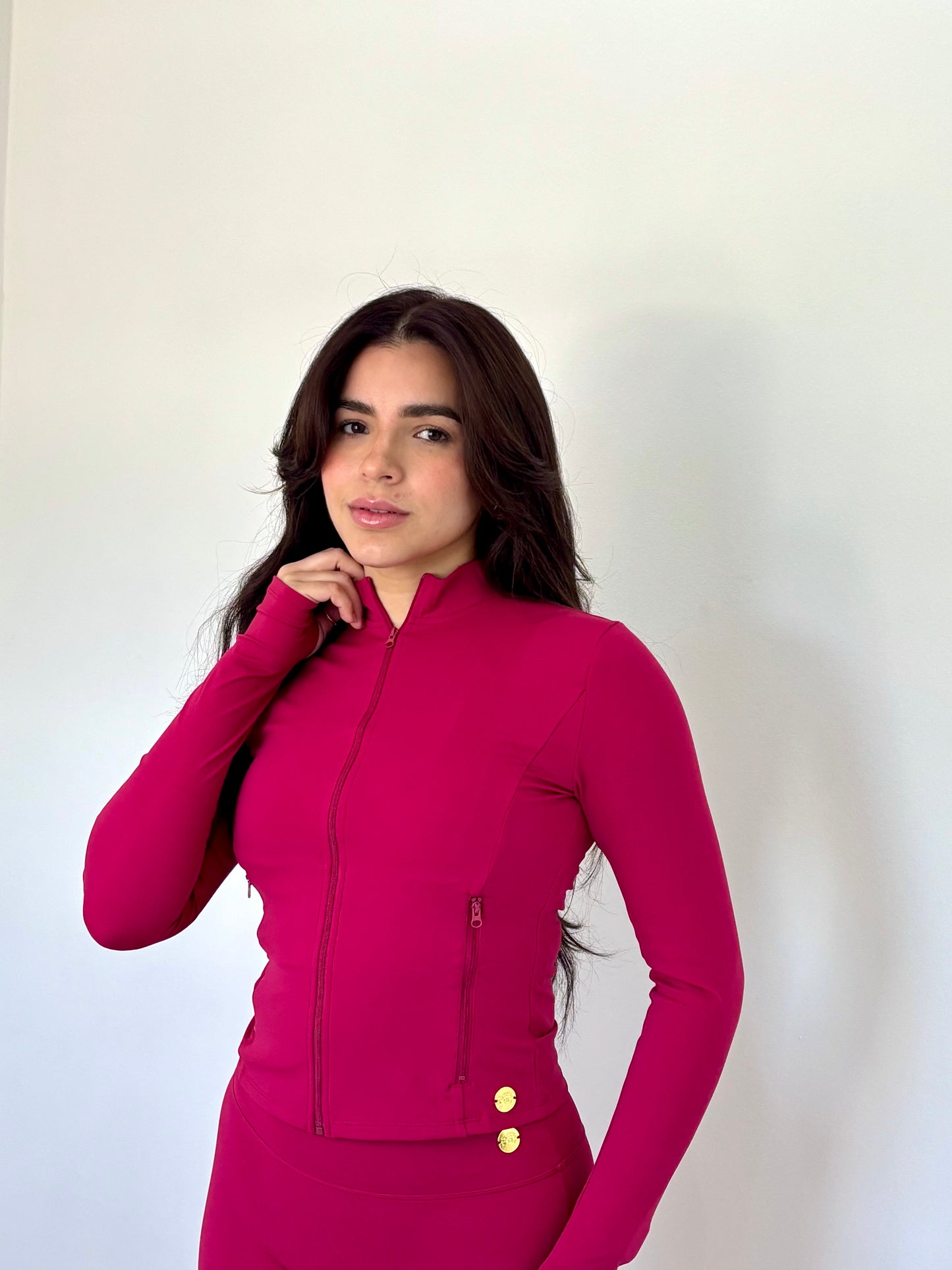 Plum Zip Up Jacket