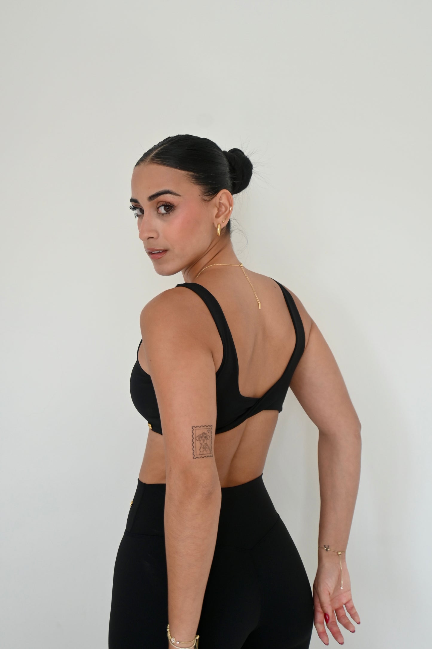DROP 2. Black 3/4 Length Legging Set