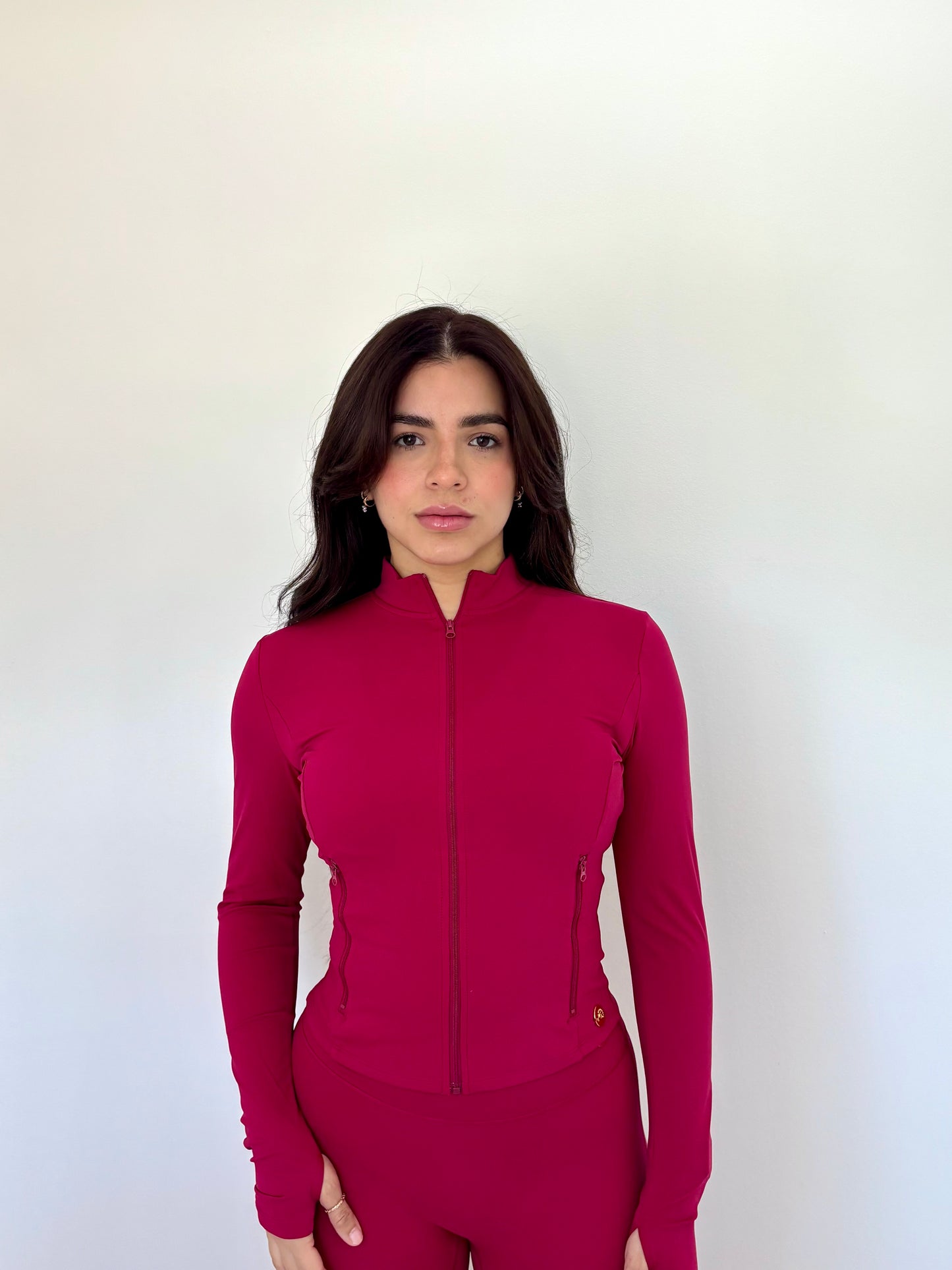 Plum Zip Up Jacket